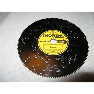 Thorens Switzerland Music Box 4.5" Metal Disc Ramona F1367